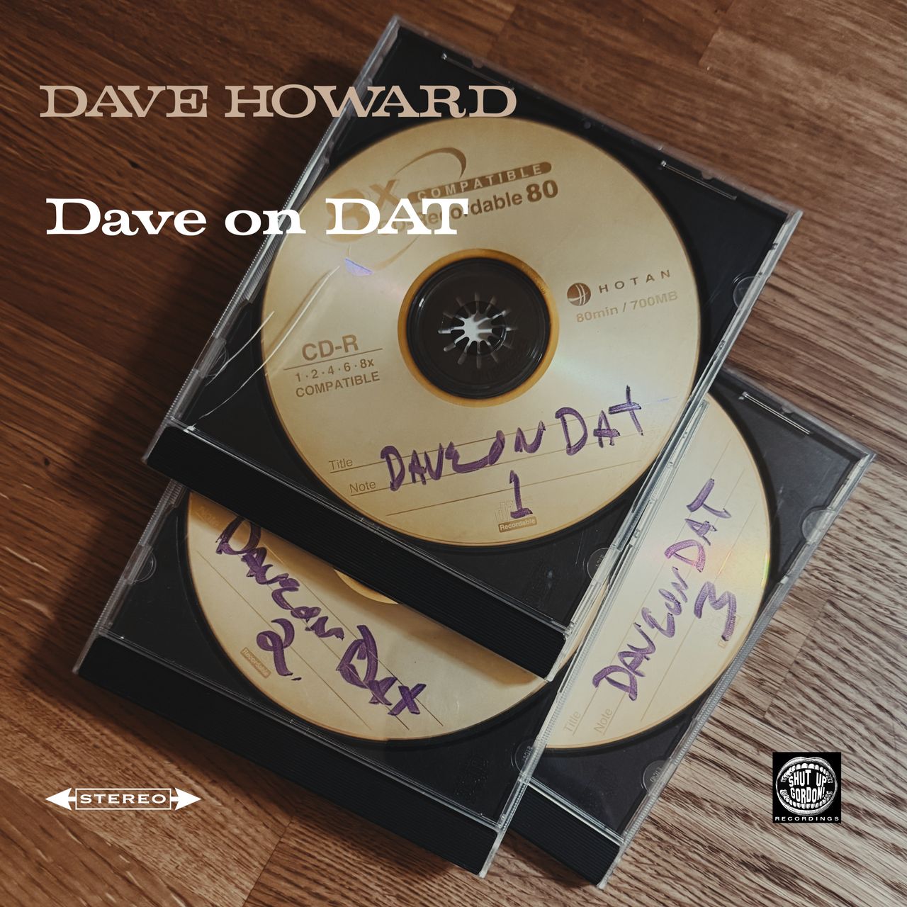 Archival DAT tape remaster cover for Dave Howard.